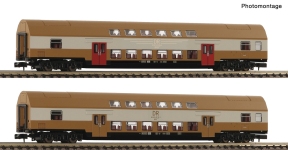 Fleischmann 6260075 - N - 2-tlg. Set Doppelstockwagen, DR, Ep. IV - Set 2